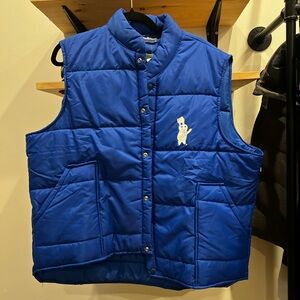 Vintage Pillsbury Blue Puffer Vest with Logo